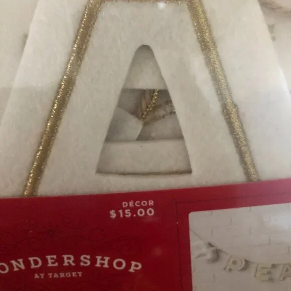 WONDERSHOP AT TARGET BANNER 6 FT OFF WHITE/GOLD NWT - Picture 2 of 3
